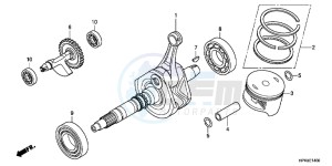 TRX420TEB drawing CRANK SHAFT/PISTON