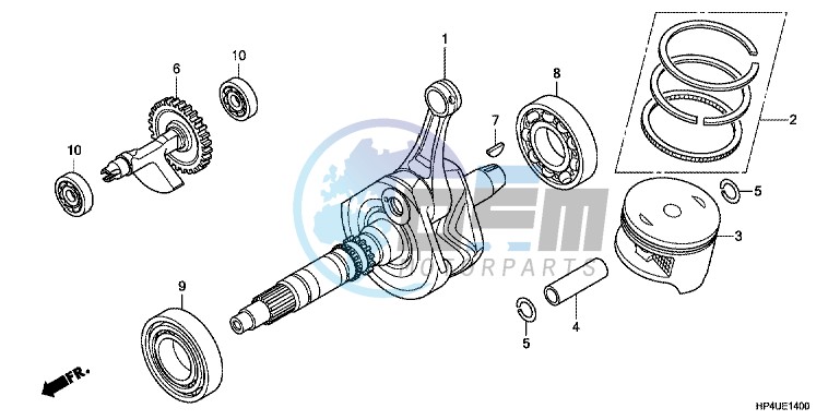 CRANK SHAFT/PISTON