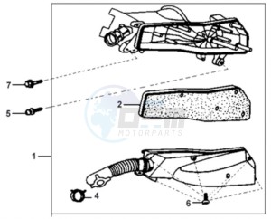 JET EURO X 50 drawing AIRFILTER