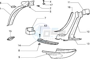 VELOFAX 50 drawing Protection covers - Rear mudguard