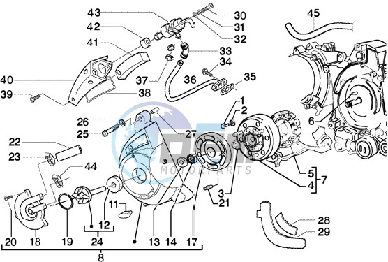 Flywheel magneto - Secondary air box