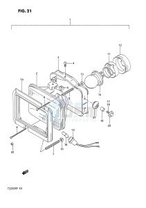 TS200R (E4) drawing HEADLAMP