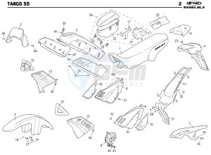 TANGO 50 drawing PLASTICS