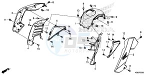 MSX125F MSX125 UK - (E) drawing SHROUD