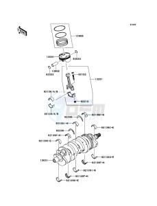 NINJA ZX-6R ZX600R9F FR GB XX (EU ME A(FRICA) drawing Crankshaft/Piston(s)