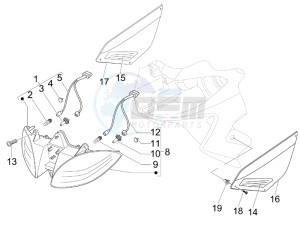 Nexus 500 e3 drawing Head lamp - Turn signal lamps