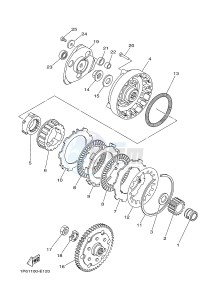 TT-R50 TT-R50E (2CJB 2CJC) drawing CLUTCH