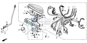 SH100 SCOOPY drawing SPEEDOMETER