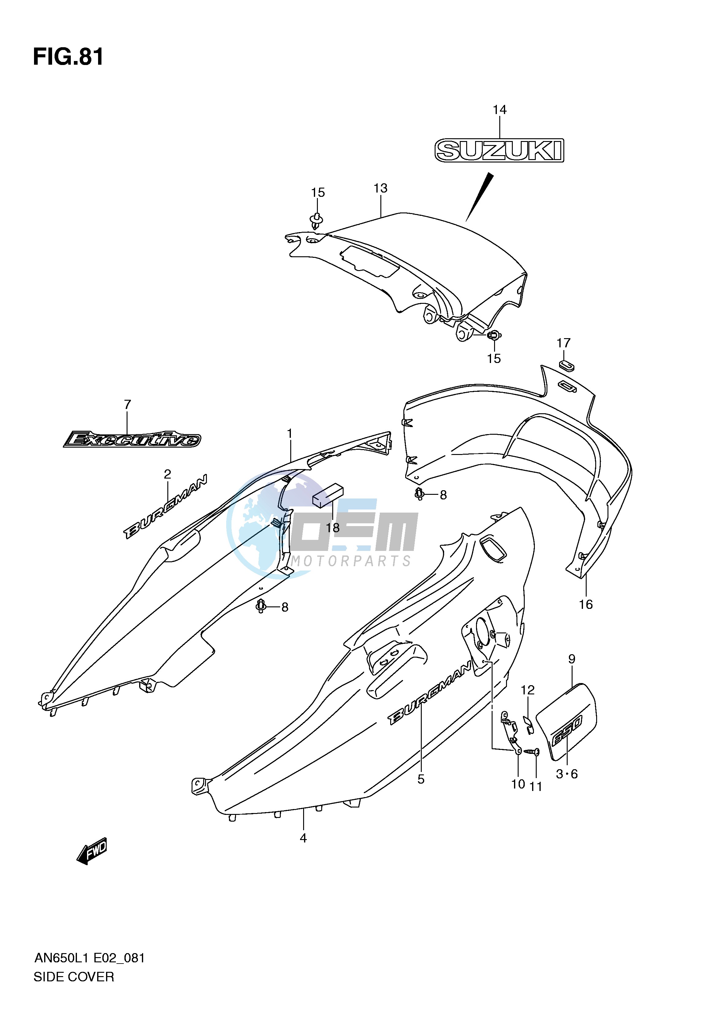 SIDE COVER (AN650AL1 E2)