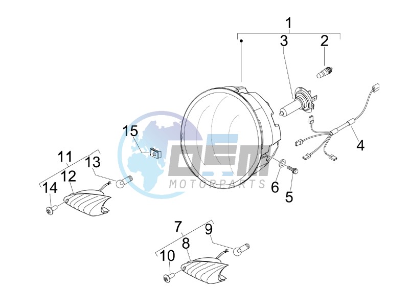 Head lamp - Turn signal lamps