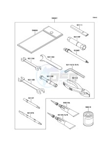 ZRX1200R ZR1200A6F FR GB XX (EU ME A(FRICA) drawing Owner's Tools