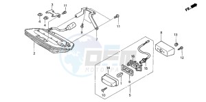 CB1300SA CB1300SUPERBOLD'OR drawing TAILLIGHT