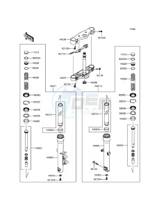 VULCAN 900 CUSTOM VN900CDF GB XX (EU ME A(FRICA) drawing Front Fork