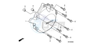 CBF1000T9 UK - (E / ABS MKH) drawing A.C. GENERATOR COVER