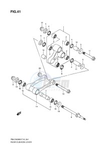 RM-Z450 EU drawing REAR CUSHION LEVER