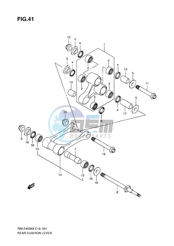 REAR CUSHION LEVER