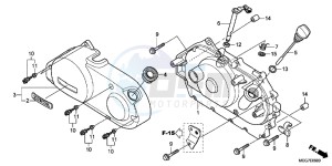 VT750C2BB Shadow E drawing RIGHT CRANKCASE COVER (VT750C2B/C2S/CS/C/CA)