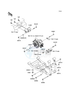 MULE 4010 DIESEL 4x4 KAF950F9F EU drawing Engine Mount