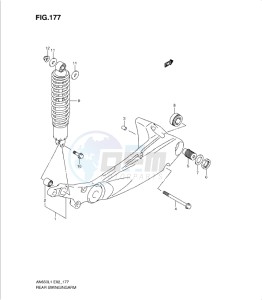 AN650 drawing REAR SWINGING ARM