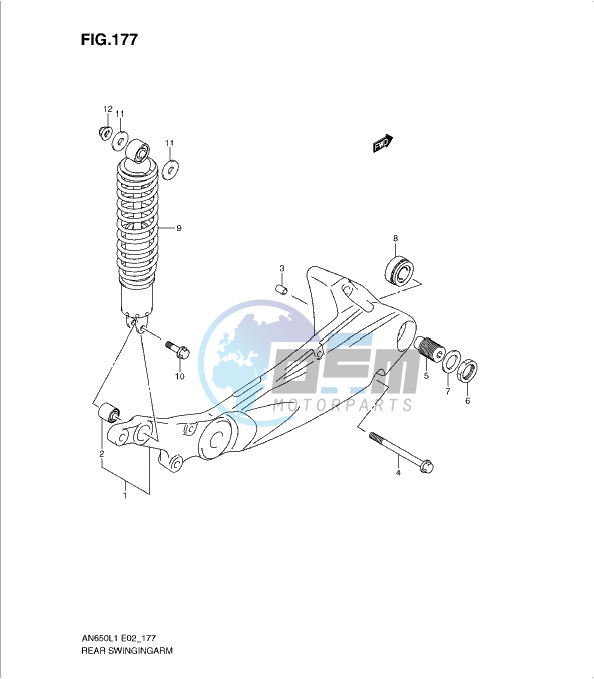 REAR SWINGING ARM