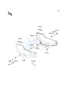 ZG 1000 A [CONCOURS] (A20) A20 drawing SIDE COVERS