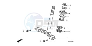 CB600FAA Europe Direct - (ED / ABS) drawing STEERING STEM