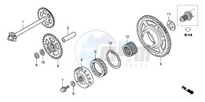 CBF1000A drawing STARTING CLUTCH