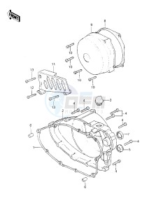 KX 420 A [KX420] (A1-A2) [KX420] drawing ENGINE COVERS