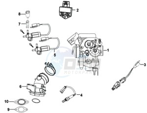 X'PRO 50 25KMH (L8) NL EURO4 drawing CARBURETOR / ECU UNIT