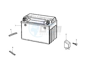 Zip 50 4T drawing Battery