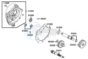 AGILITY CARRY 50cc drawing Transmission