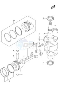 DF 9.9A drawing Crankshaft