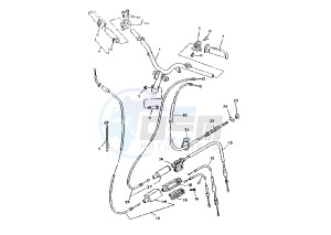 YN NEO'S 100 drawing STEERING HANDLE -CABLE