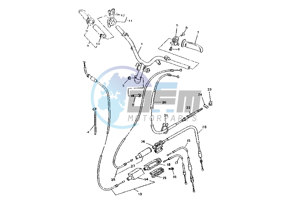 STEERING HANDLE -CABLE