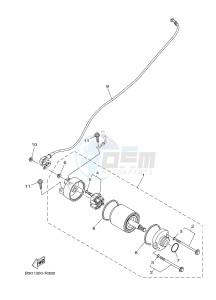 MTN850 MTN-850-A MT-09 ABS (BS2B) drawing STARTING MOTOR