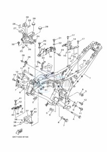 MT-07 MTN690 (BAT1) drawing FRAME