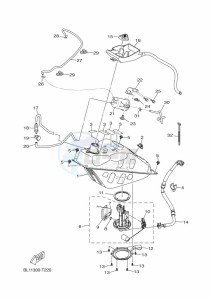 YP400RA XMAX 400 ABS (BL16) drawing FUEL TANK