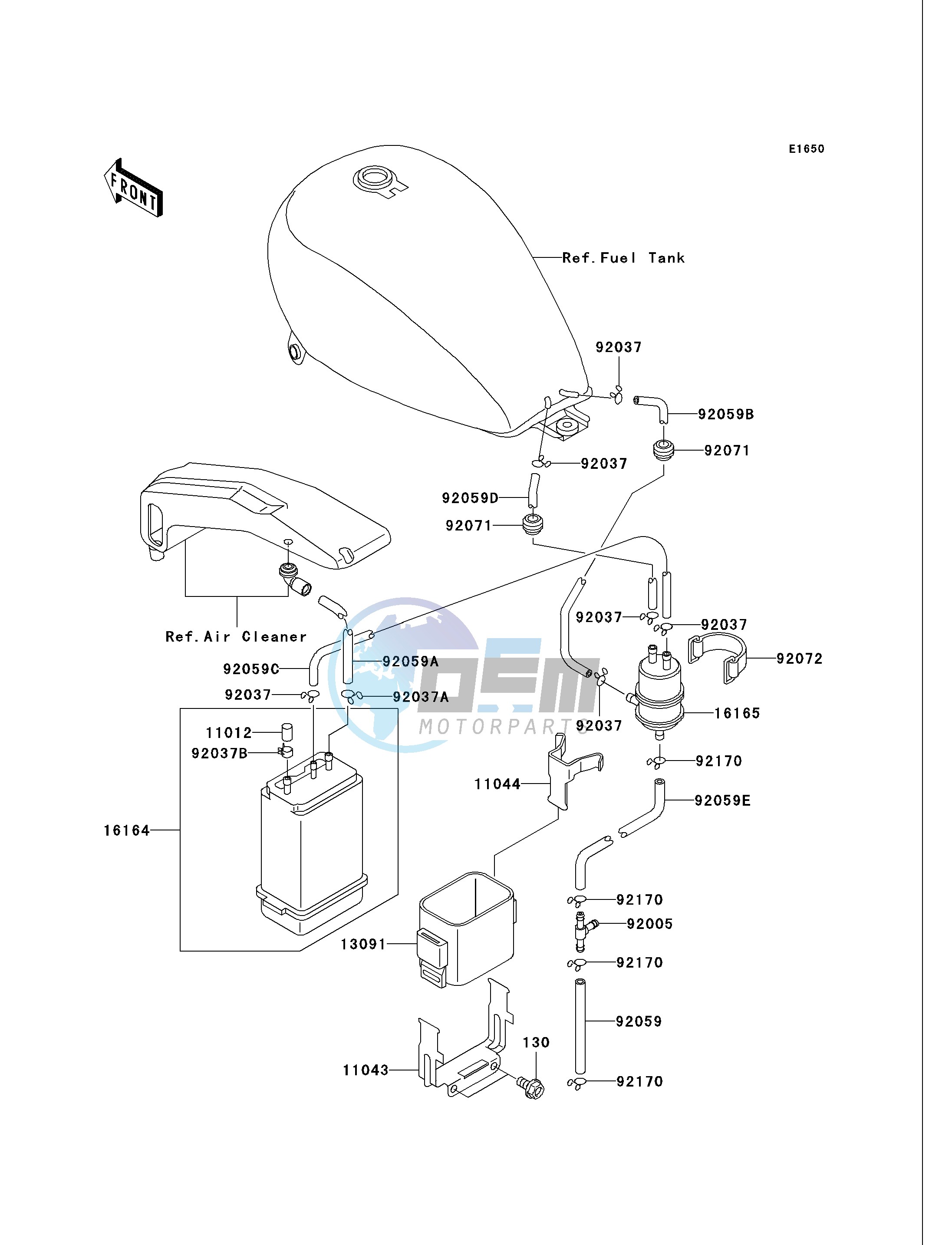 FUEL EVAPORATIVE SYSTEM-- CA- -