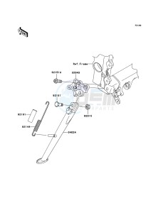 NINJA ZX-6R ZX636-C1H FR GB XX (EU ME A(FRICA) drawing Stand(s)