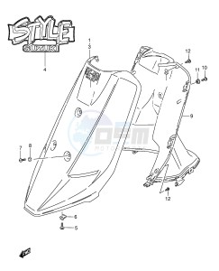 AE50 (E1) drawing LEG SHIELD (MODEL L M)