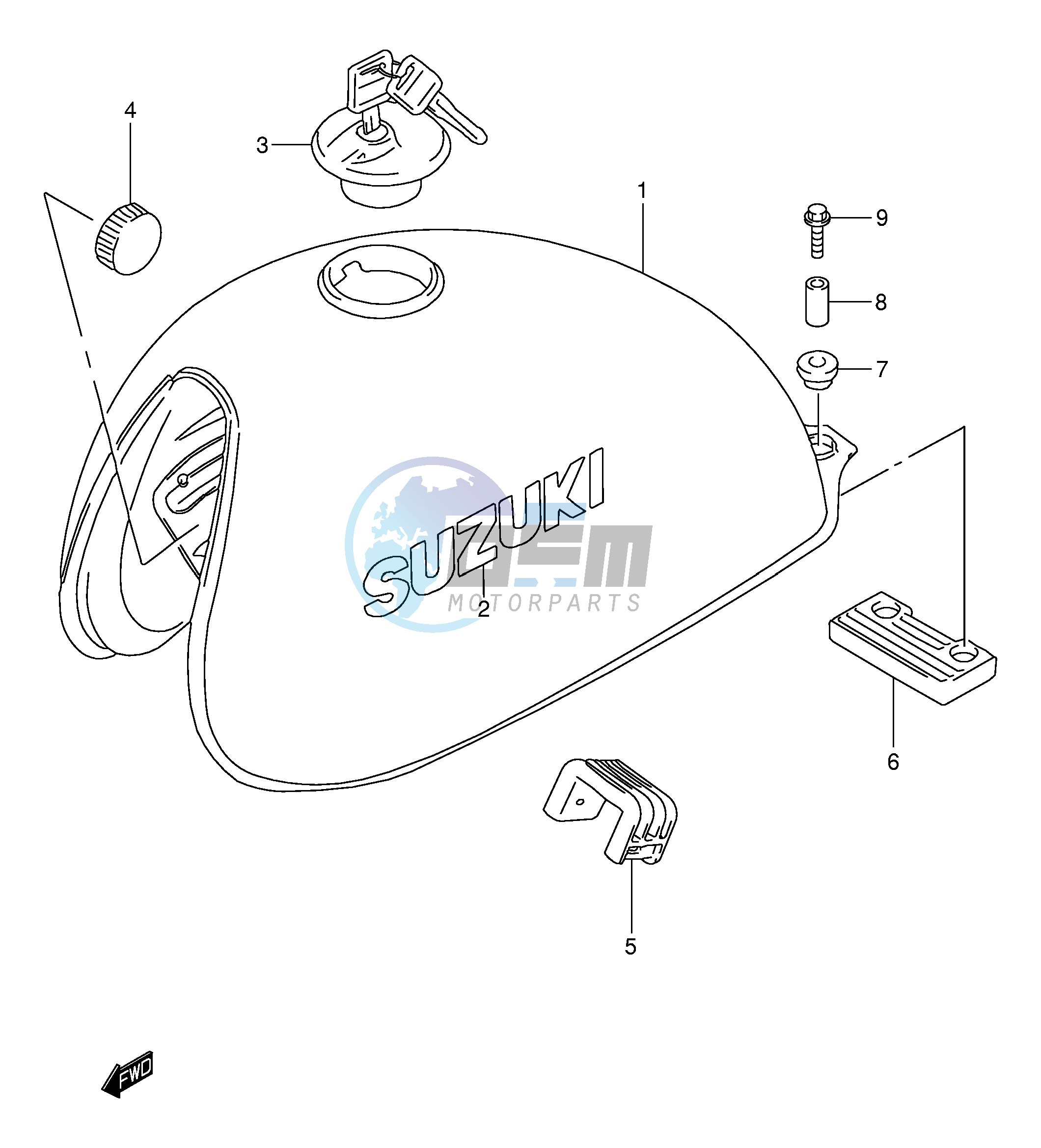 FUEL TANK (MODEL K1)