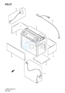 VL800C INTRUDER EU drawing BATTERY