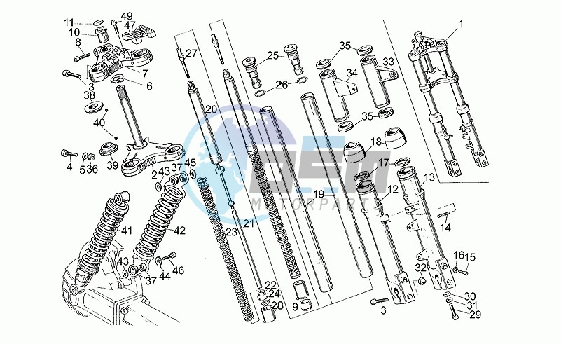 Front/rear shock absorber