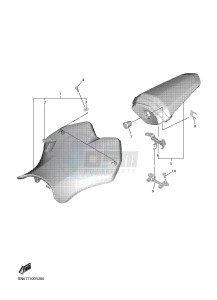 YZF600 R6 (BN6C) drawing SEAT