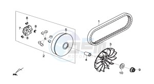 HD2 200 drawing CLUTCH / V BELT