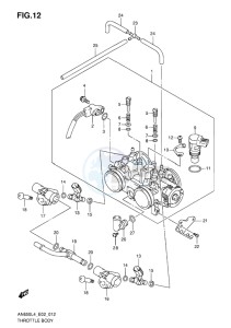 AN650 drawing THROTTLE BODY