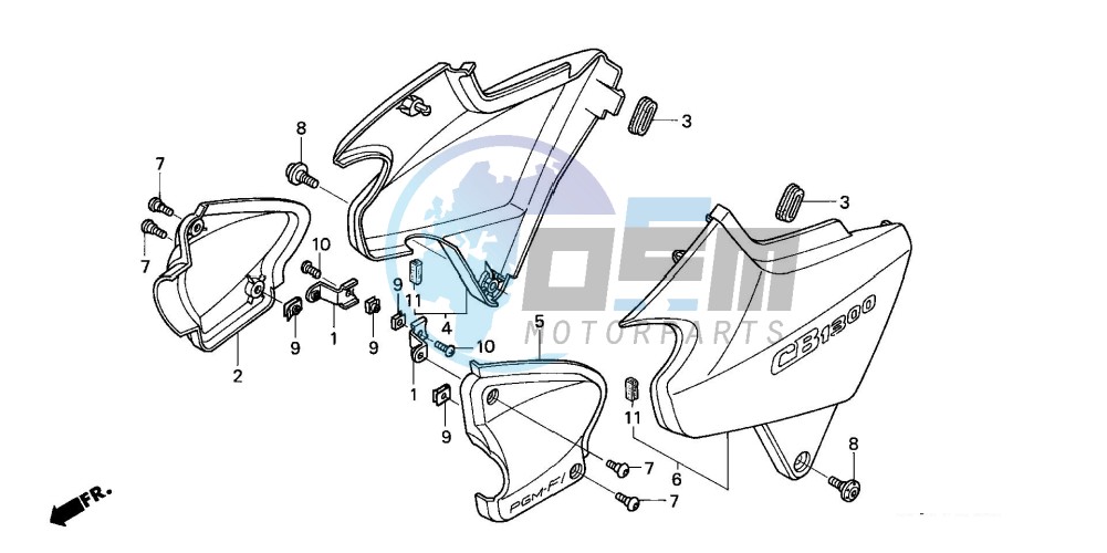 SIDE COVER (CB1300F/F1)