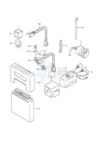 DF 115 drawing PTT Switch/Engine Control Unit