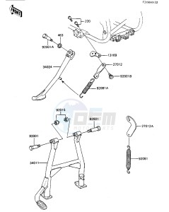 ZX 750 A [GPZ 750] (A1-A2) [GPZ 750] drawing STANDS