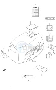 DF 9.9 drawing Engine Cover